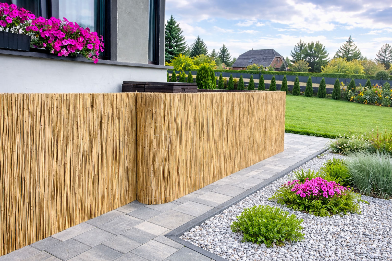 Maty trzcinowe – naturalna osłona prywatności