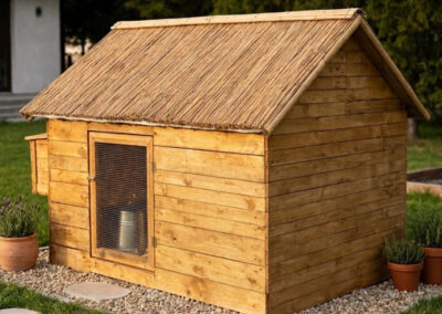 Mata trzcinowa na dachu